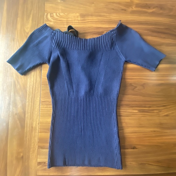 Jason Wu Off The Shoulder Top with Back Tie - Picture 4 of 5